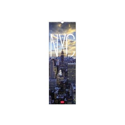 Legami - Calendrier mensuel 2024 - 16 x 49 cm - NYC