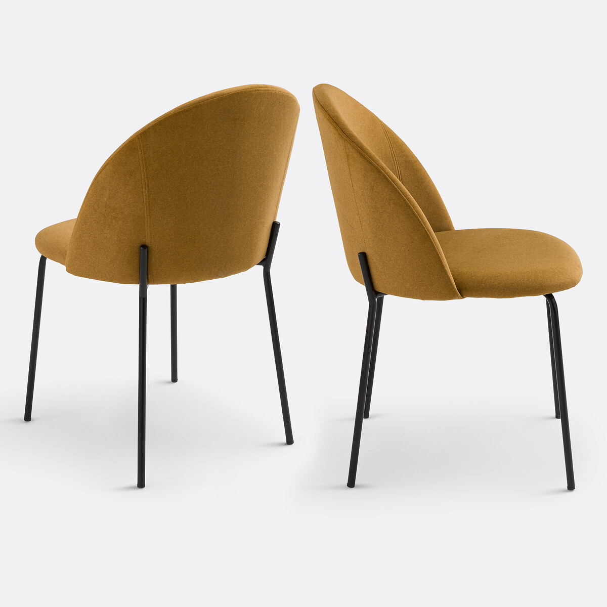 LA REDOUTE INTERIEURS<br>Conjunto de 2 cadeiras de veludo, Nordie