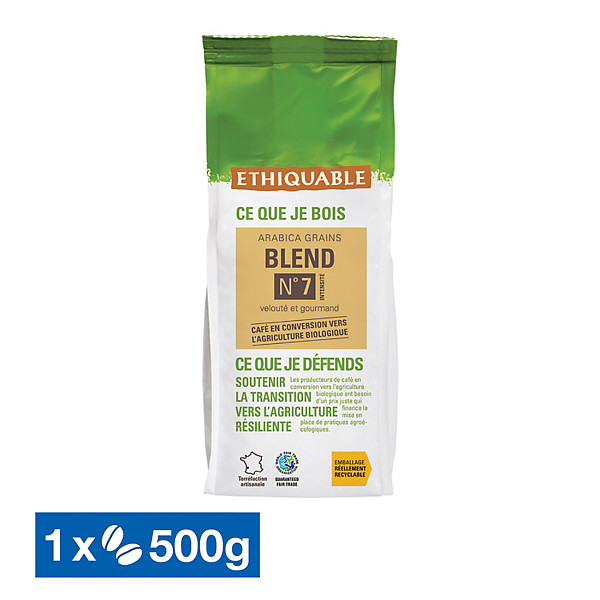 Café en grains bio Blend n°7 Ethiquable, 500 g