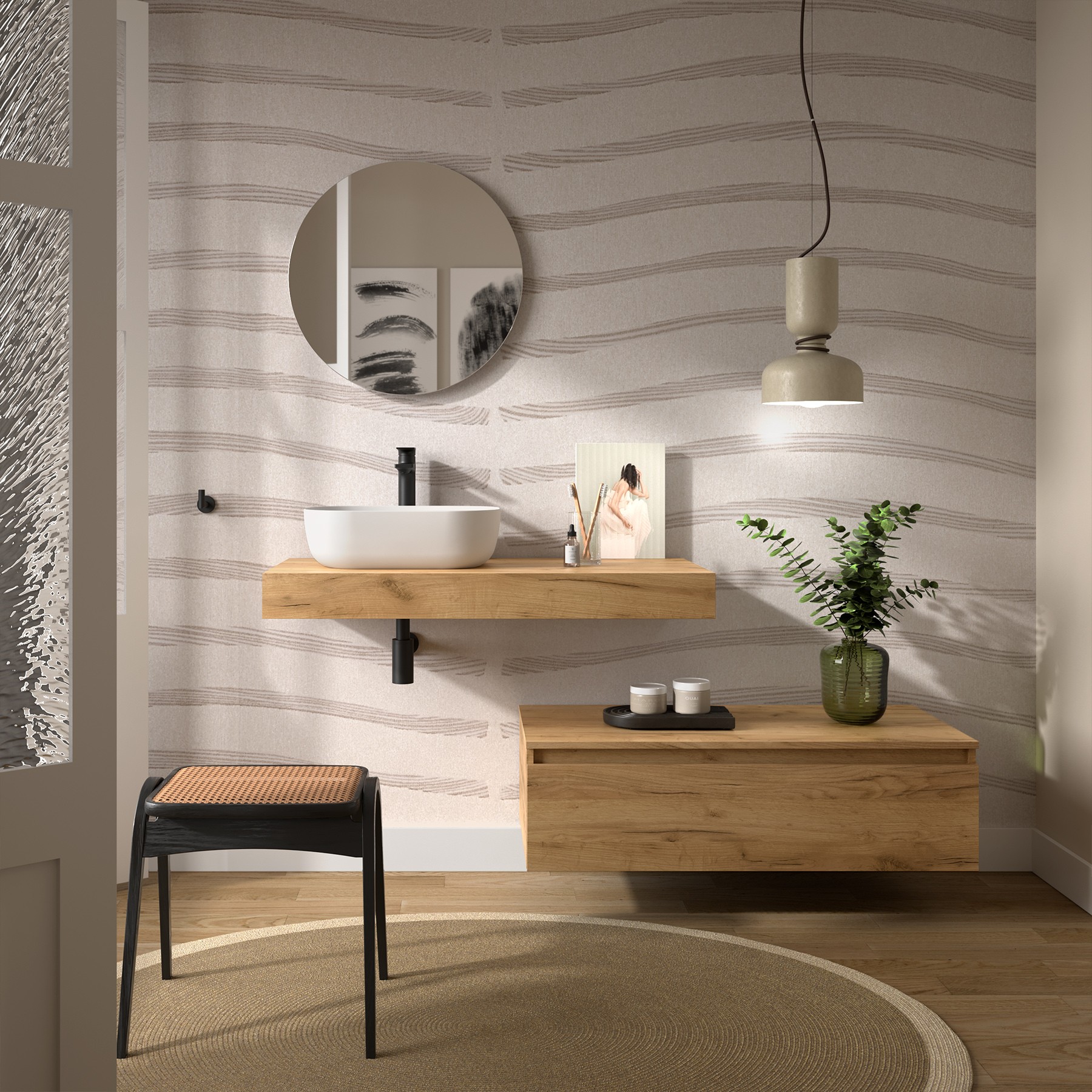 Muebles Hoyo badmeubel 100cm warm eiken