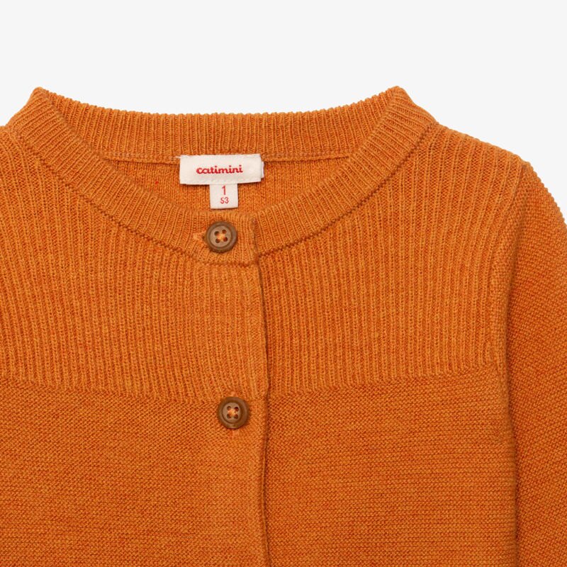Cardigan bébé tricot curcuma Catimini Aucune nuance