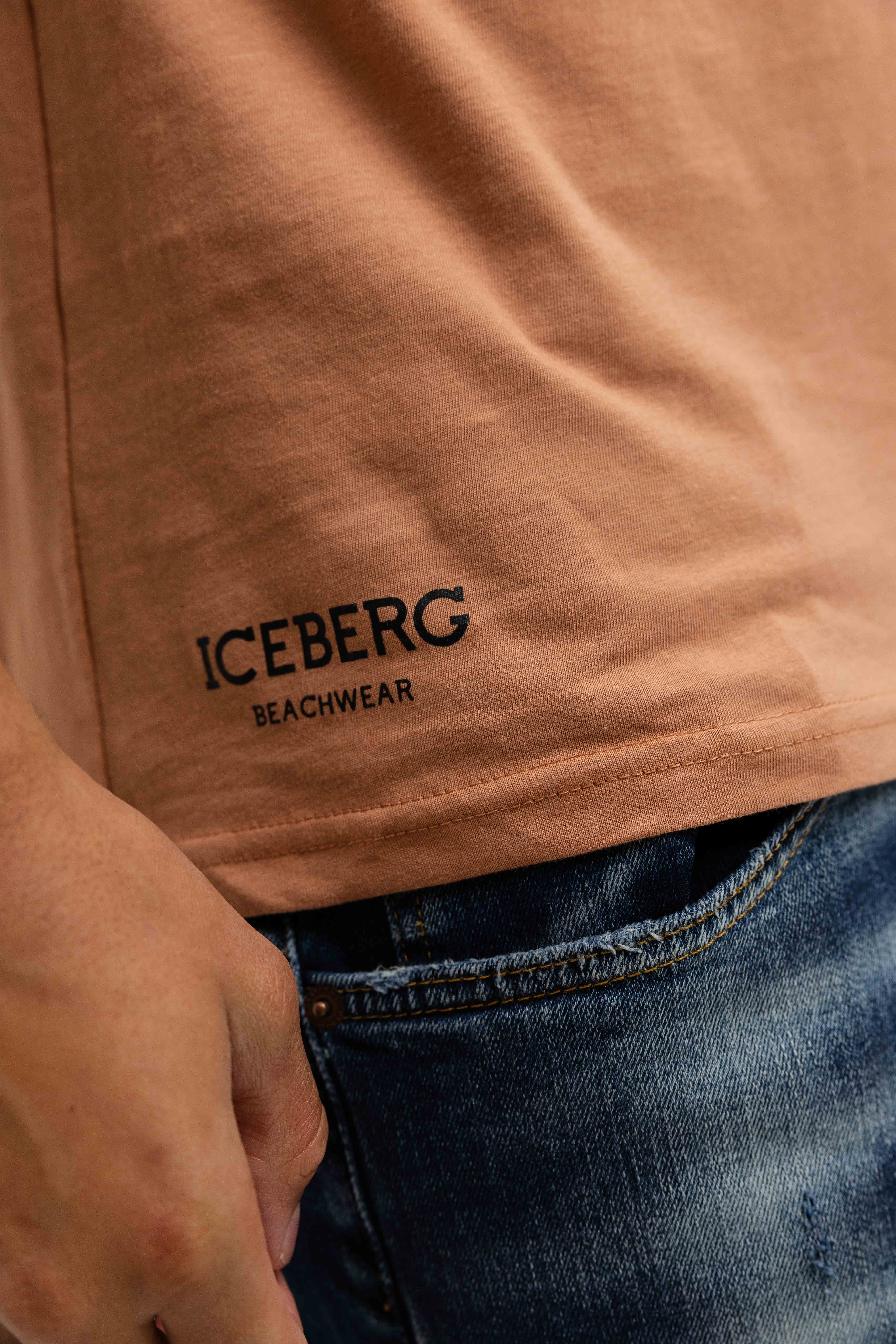 Iceberg Sun Spell T-Shirt Heren Lichtbruin