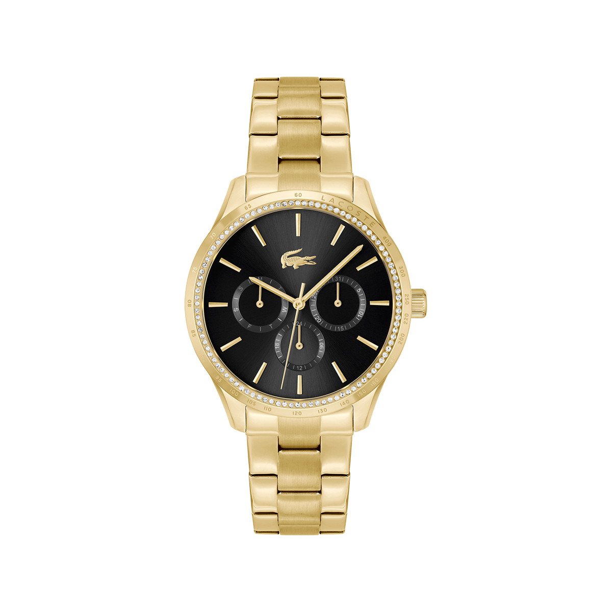 Montre LACOSTE providence femme bracelet acier doré jaune