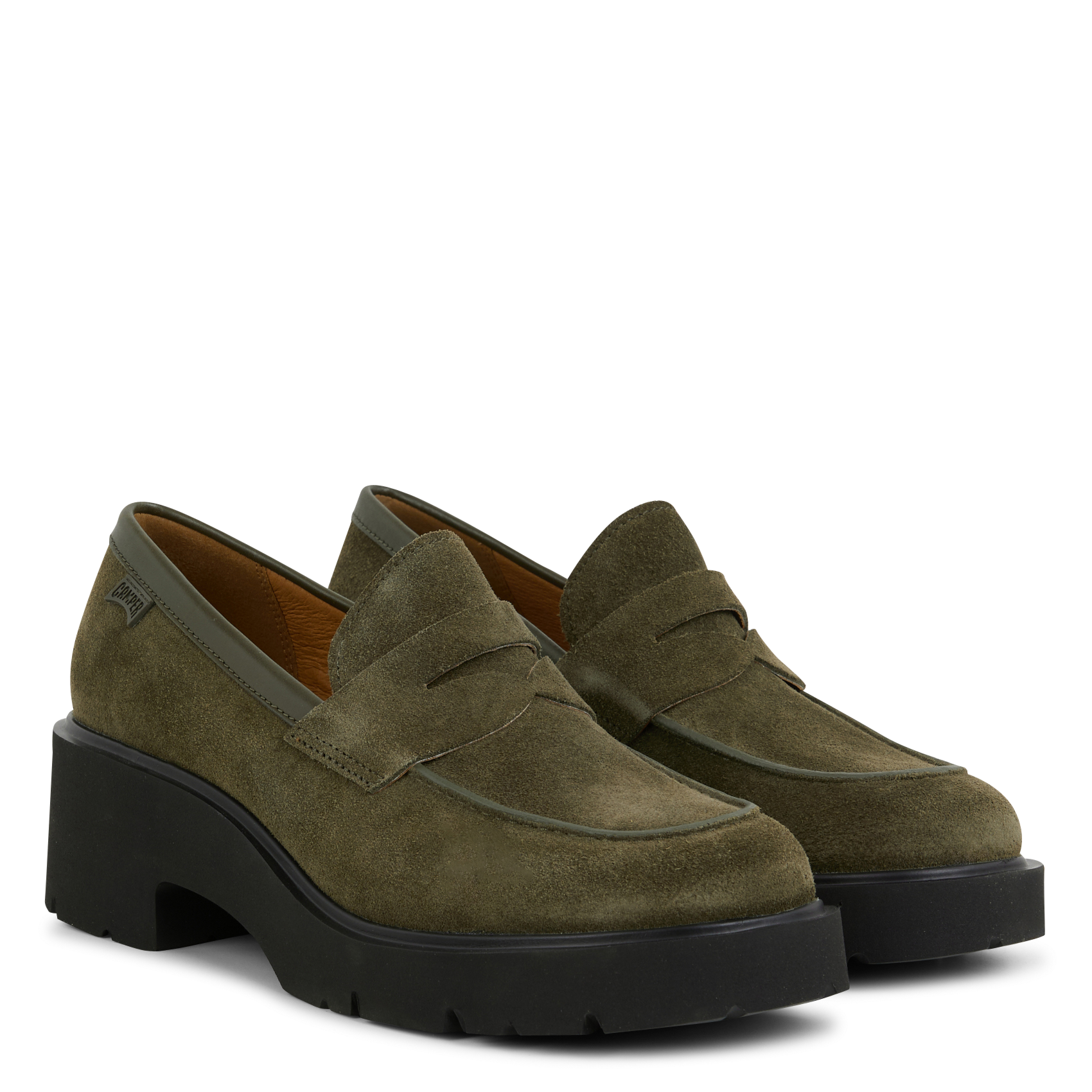 MILAH - Mocassins en cuir | Vert