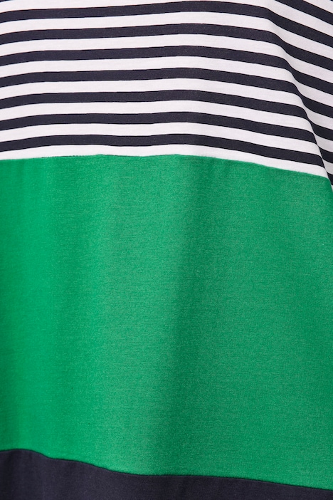 T-Shirt, oversized, Ringel, Rundhals