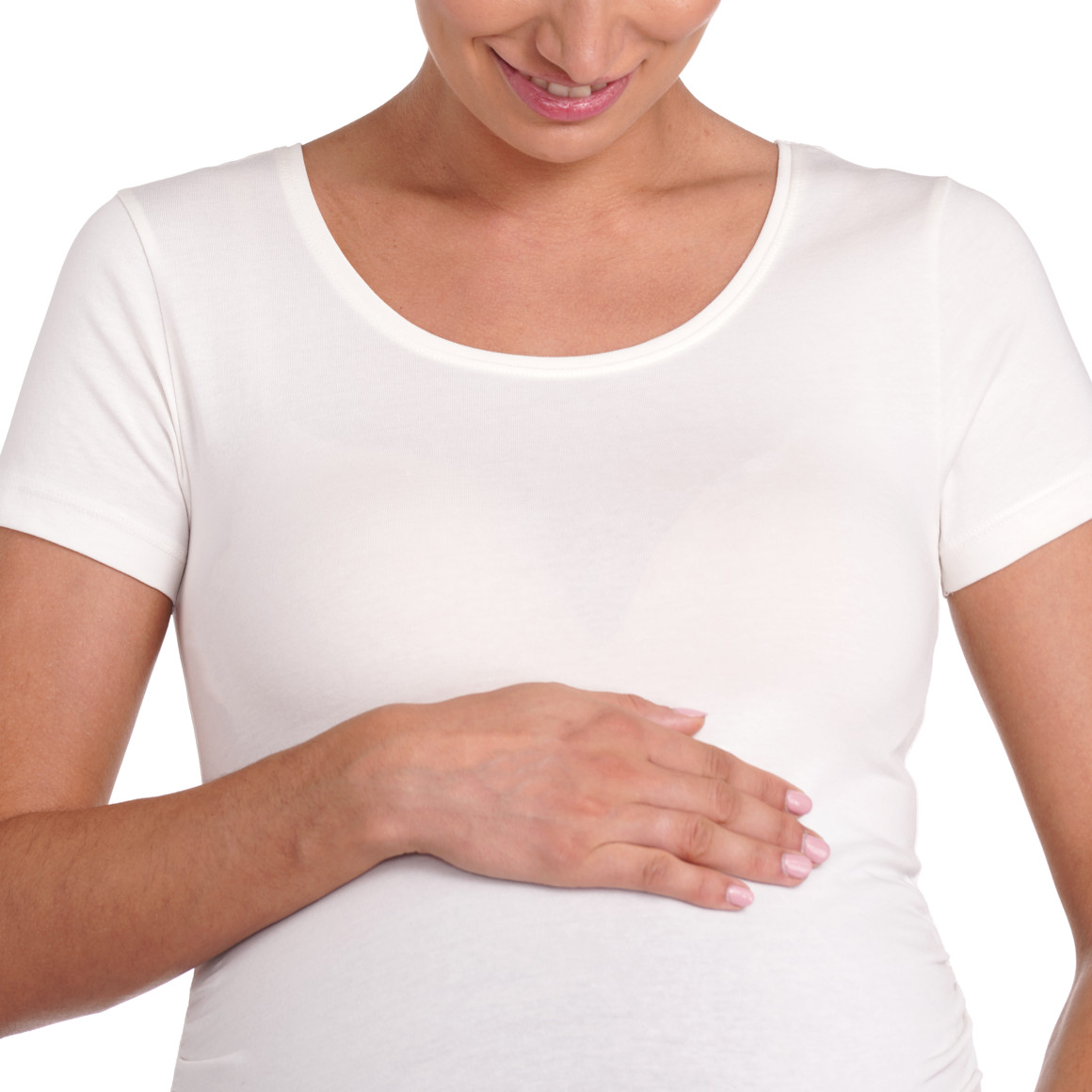 Gina Mama 2 Umstands-T-Shirts mit Raffung schwarz / weiss
