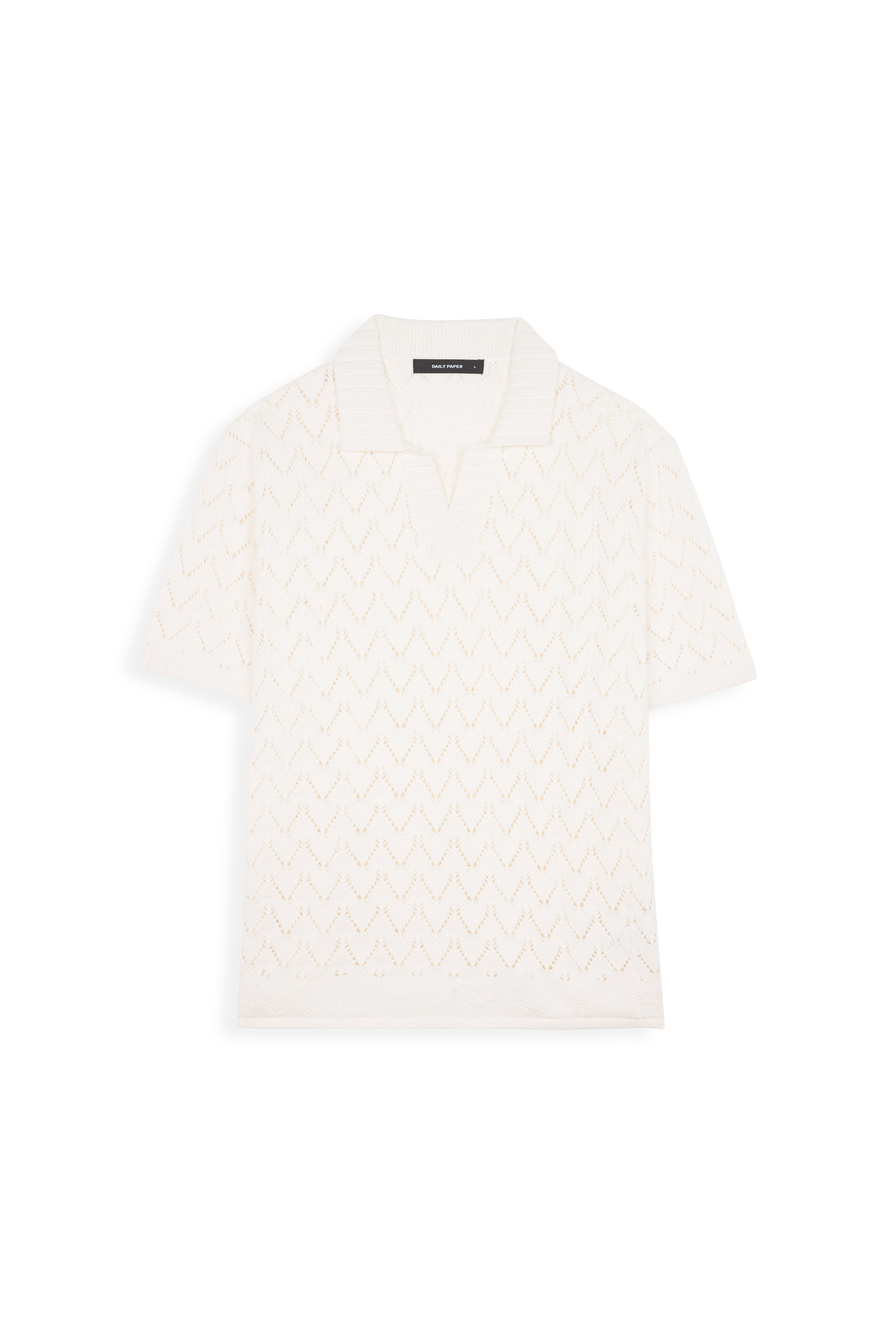 Daily Paper Polo yinka relaxed knit ss polo Blanc