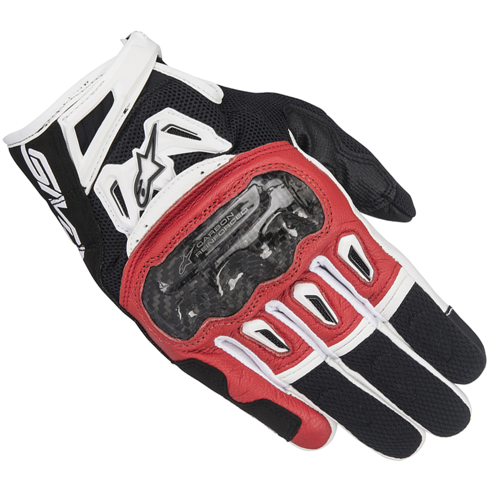Alpinestars - Gants SMX-2 Air Carbon V2 Noir / Rouge / Blanc