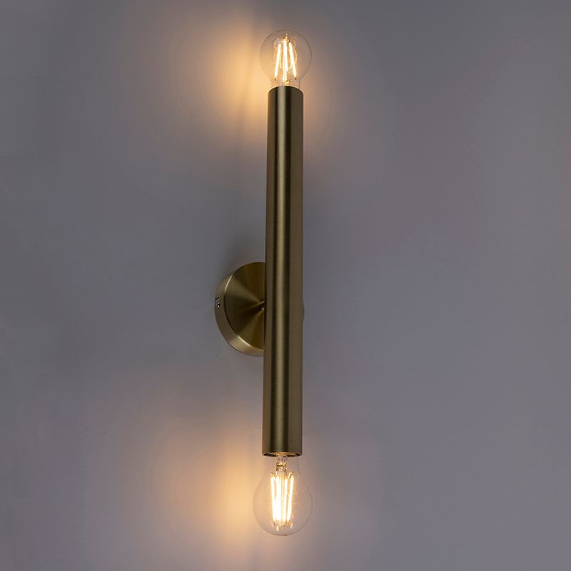 Hotel Chique wandlamp goud 2-lichts -Tubi
