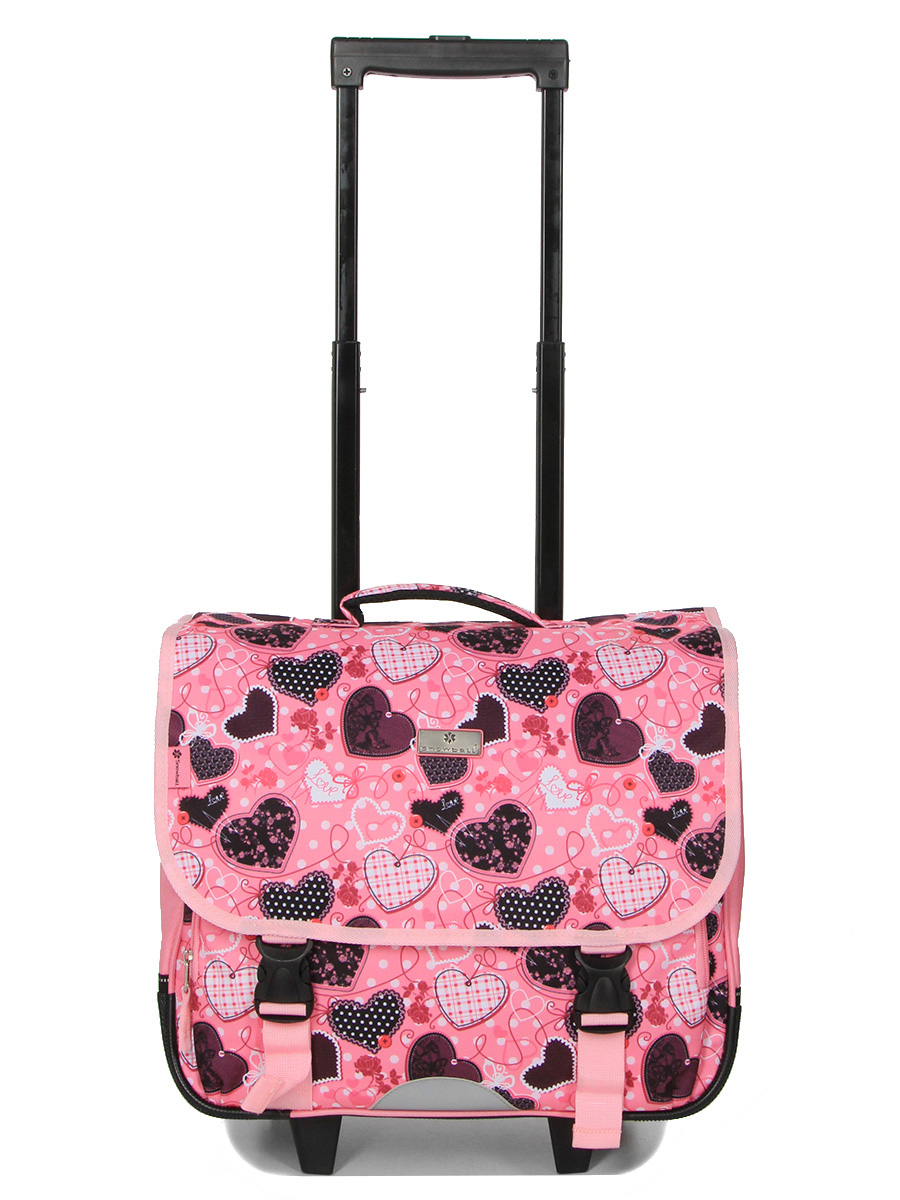 Cartable À roulettes Snowball Romantique Coeur 41 cm
