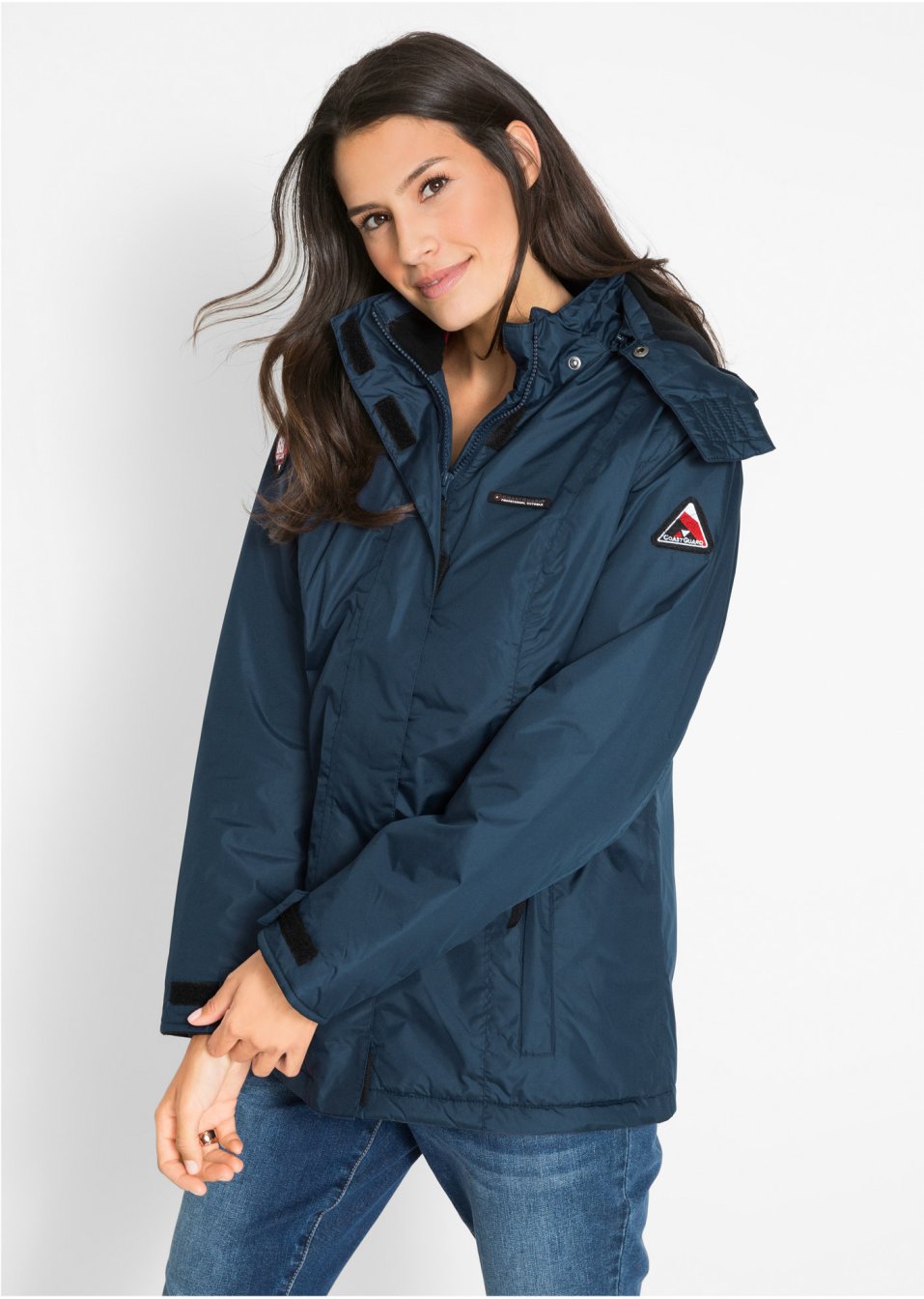 Veste outdoor à capuche amovible