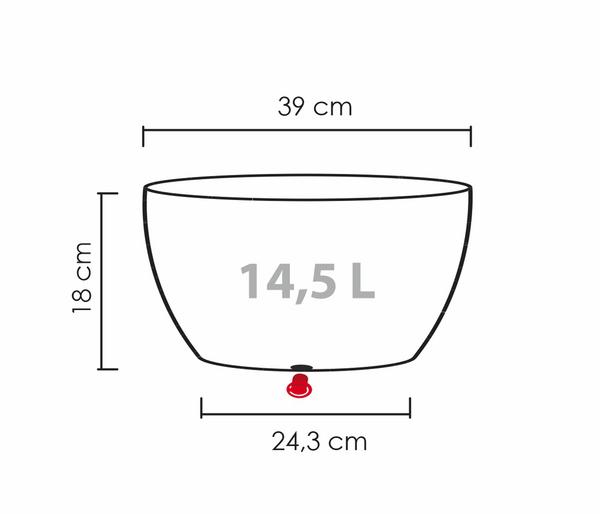 Scheurich Kunststoff-Topf Barceo Bowl, rund,