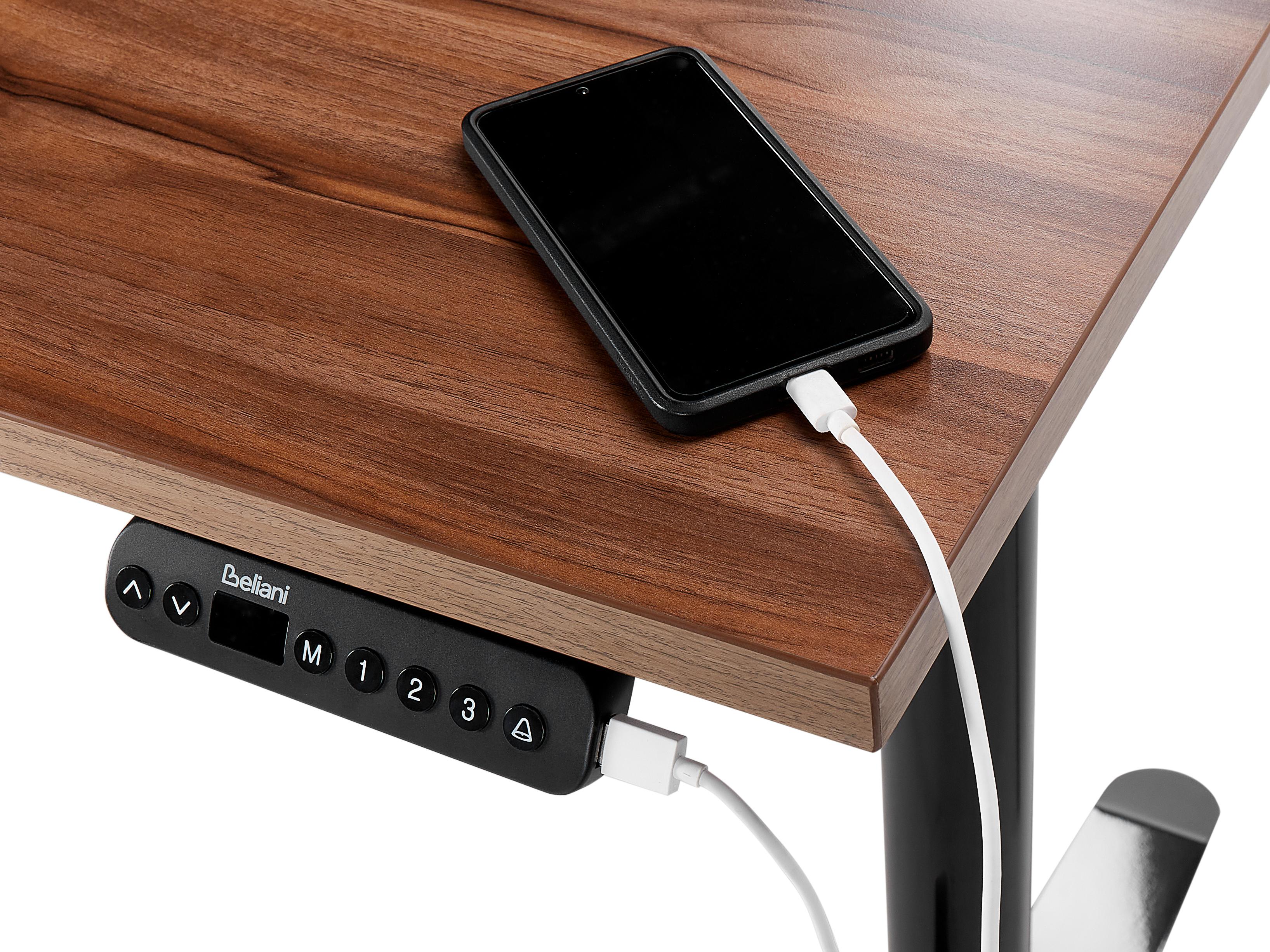 Elektrisch verstelbaar sta-bureau DESTINES Grijs/zwart 180 cm 80 cm