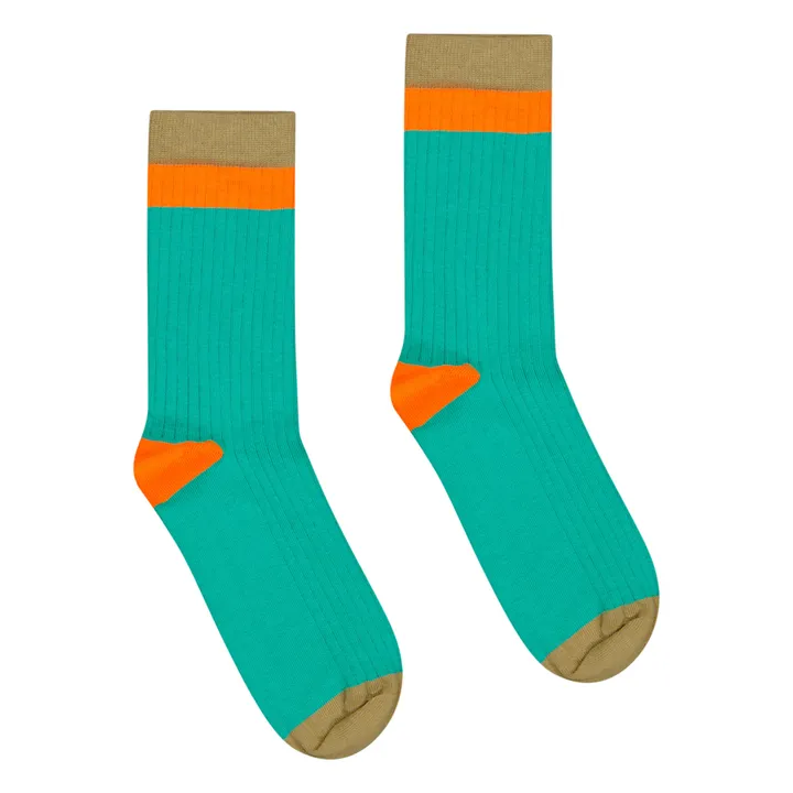 Dr Bloom Chaussettes Fantasmikos | Bleu turquoise