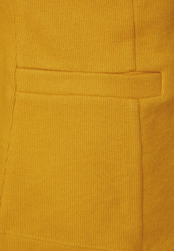 Basic Blazer mit Raffungen - tanned yellow