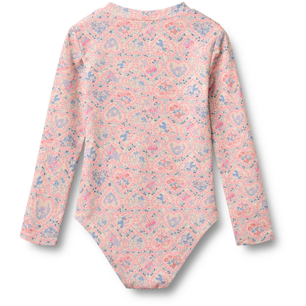 Køb Wheat Pink Heart Flowers Badedragt L/S Margot