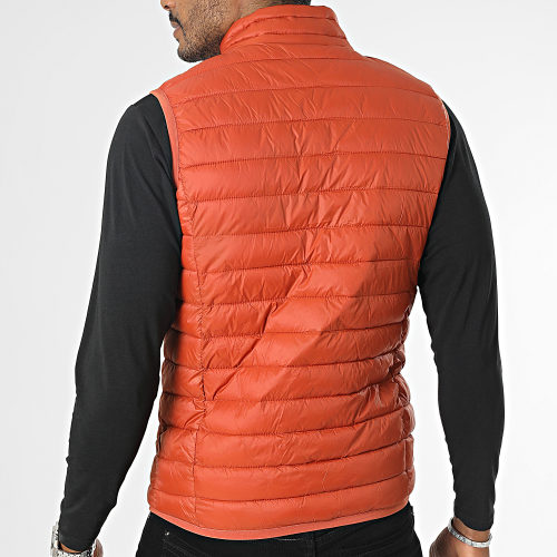 Doudoune Sans Manches Rouge Brique