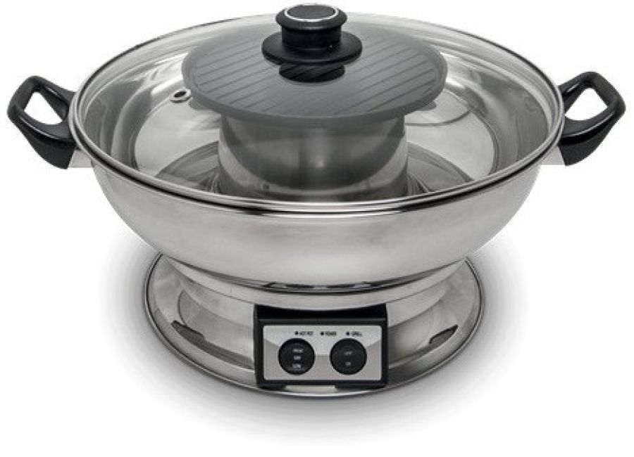 Remo Elektrische Hot Pot Pan met Grillplaat 3.8ltr Ø30cm