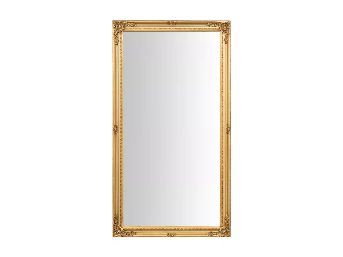 Miroir mural salle de bain, salon, chambre - Bois - 61x32 cm