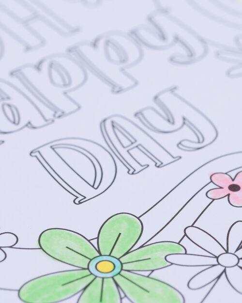 cartes à colorier avec citations A6