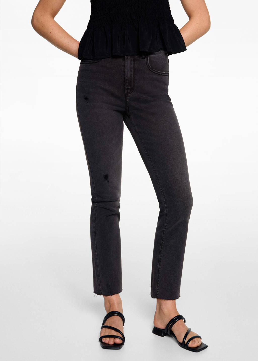 MANGO TEEN flared jeans changeant grijs