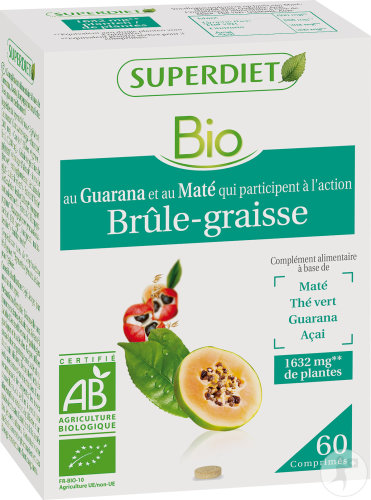 Superdiet Complexe Brûle-Graisse Bio 60 Comprimés