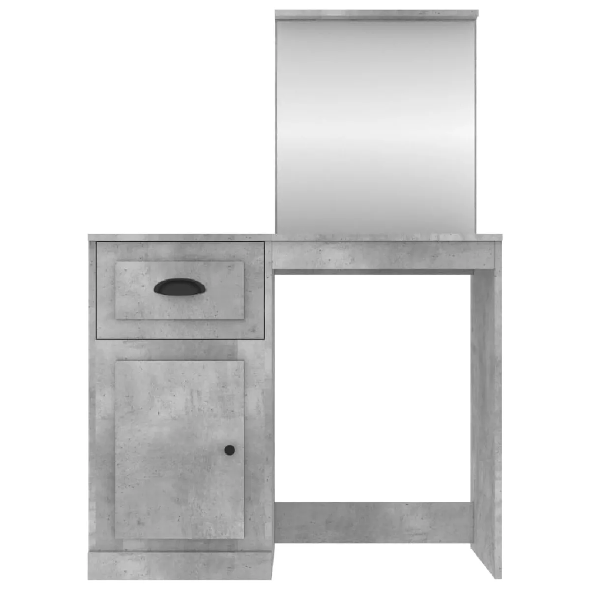 Coiffeuse grise Helloshop26 - 90 x 50 x 132,5 cm