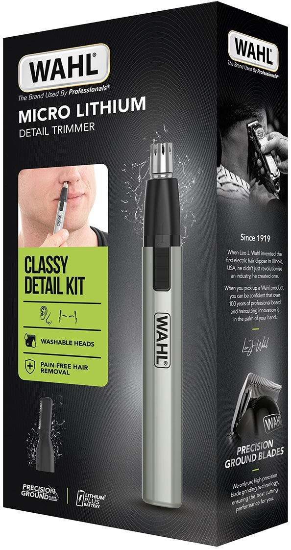 Wahl Nasen- und Ohrhaartrimmer »5640-1016« 2 Aufsätze Wahl Micro Lithium Detailtrimmer
