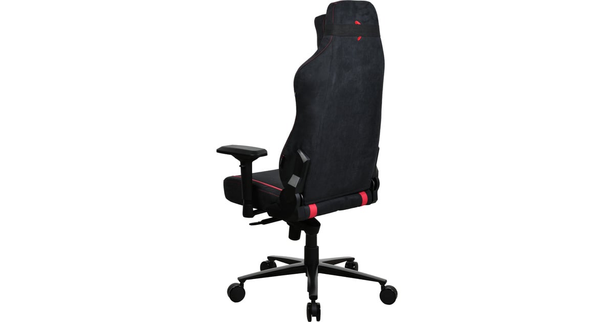 ArozziVernazza Supersoft Fabric - Black/Red gamestoel  (Zwart/rood)