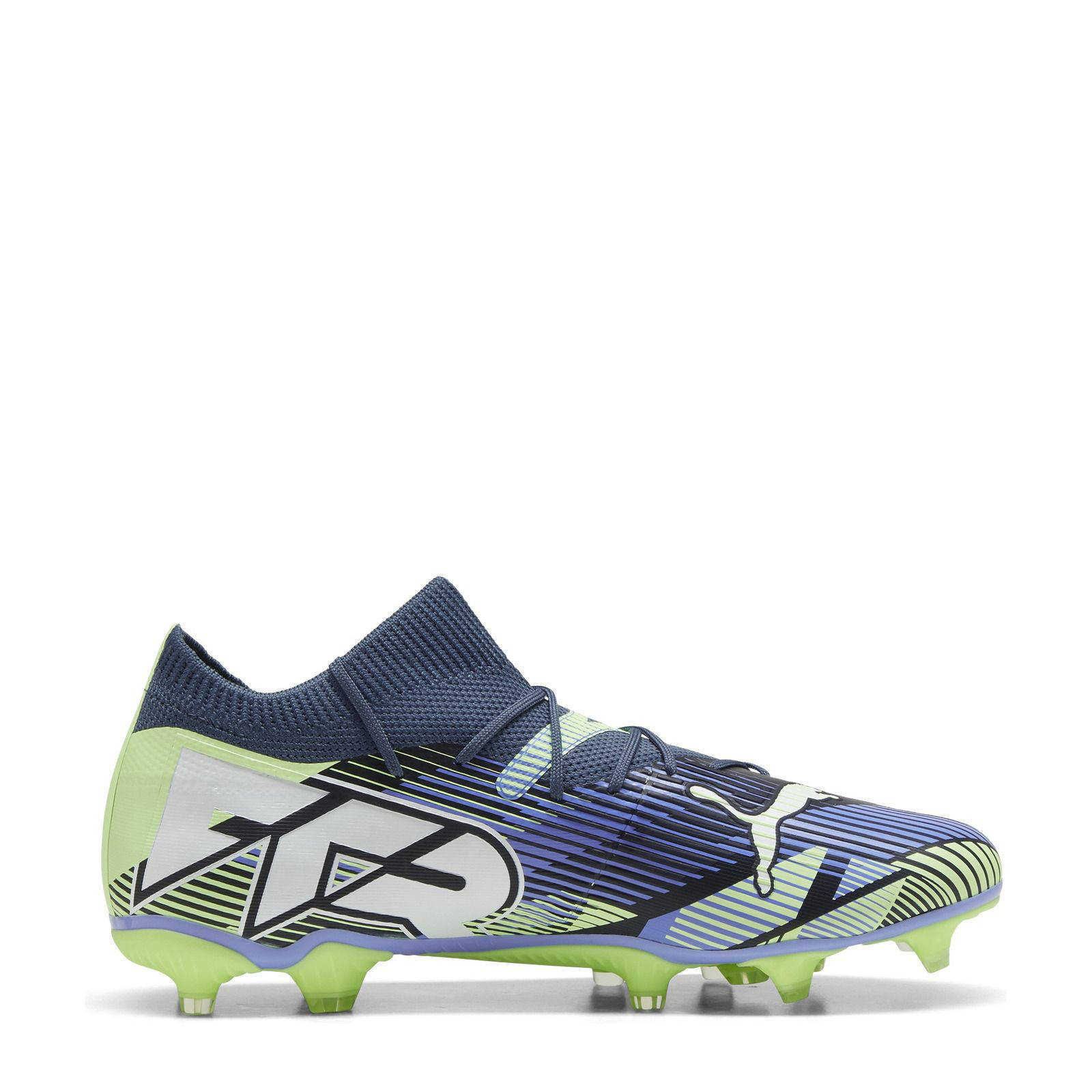 Puma Future 7 Match  senior voetbalschoenen grijs/wit/felgroen