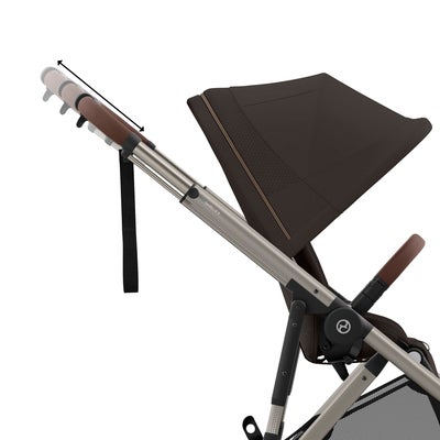 Cybex e-GAZELLE S Sportsvogn, Taupe/Chocolate Brown