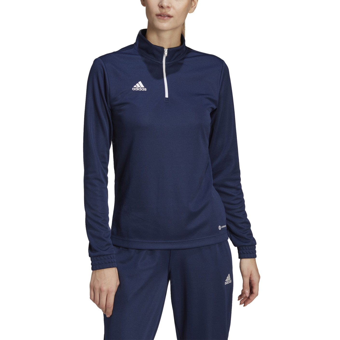 Adidas Entrada 22 Trainingstrui 1/4-Zip Dames Donkerblauw Wit
