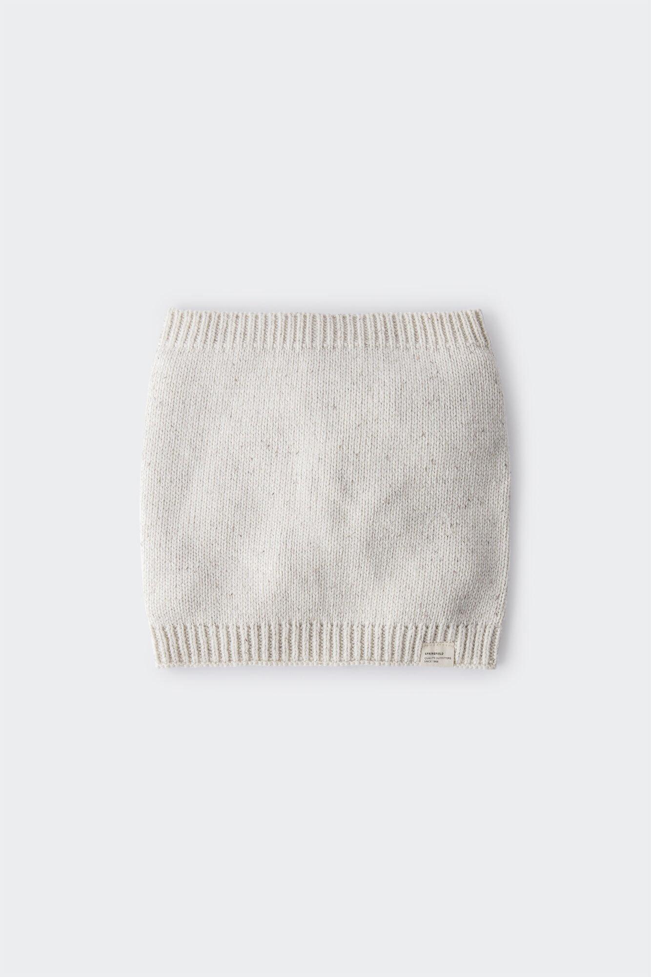 Cachecol de tricô marmorizado para menina