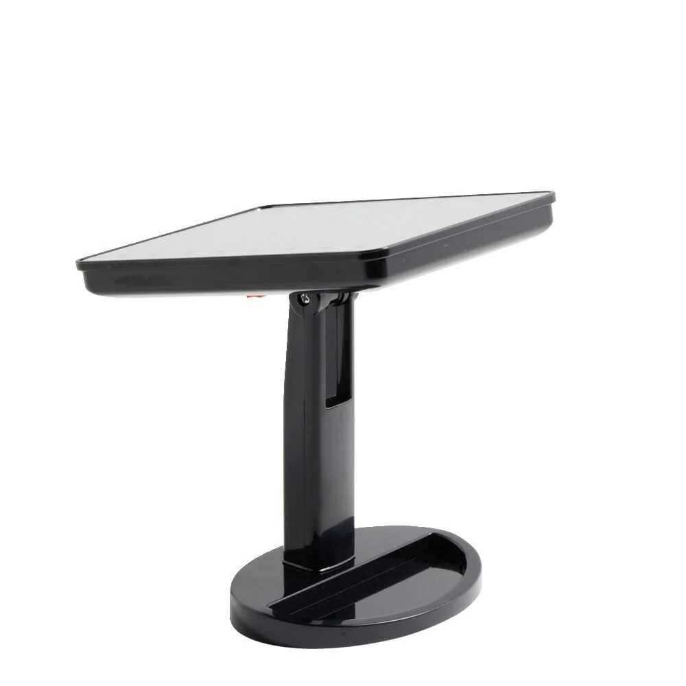 Miroir de maquillage à poser LED lumineux gris 17x12xH28,5cm
