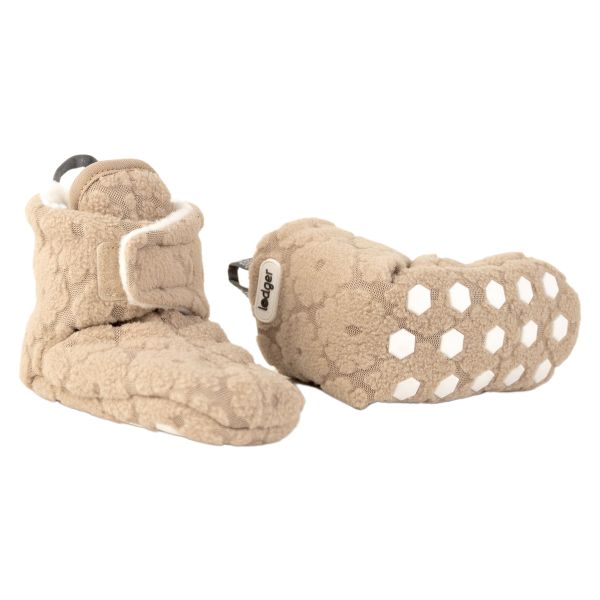Lodger Slipper Folklore Fleece Beige 6-12mnd 6-12 maanden