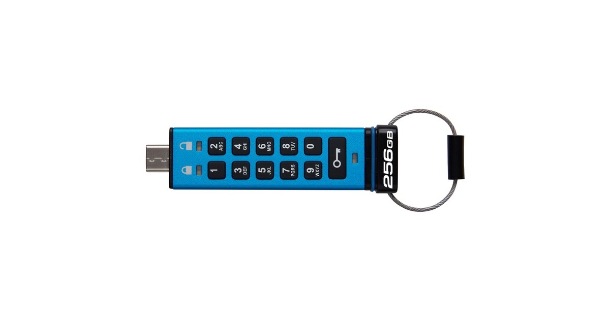 KingstonIronKey Keypad 200 256 GB usb-stick  (USB-C 3.2 (5 Gbit/s))