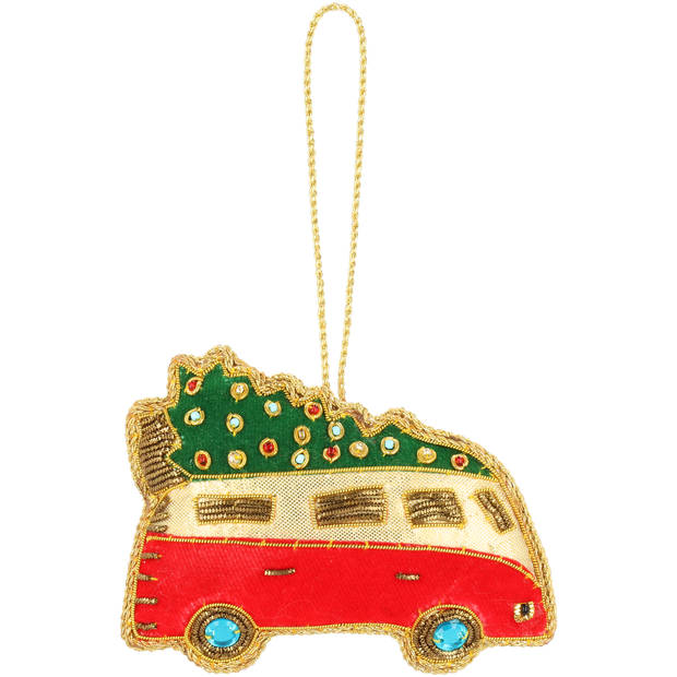 Blokker Funbal - Kerstauto Borduur Glitterkralen
