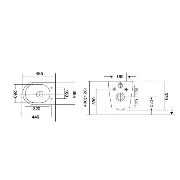 Best Design Zeus randloos toilet wit marmer met softclose zitting wit glans