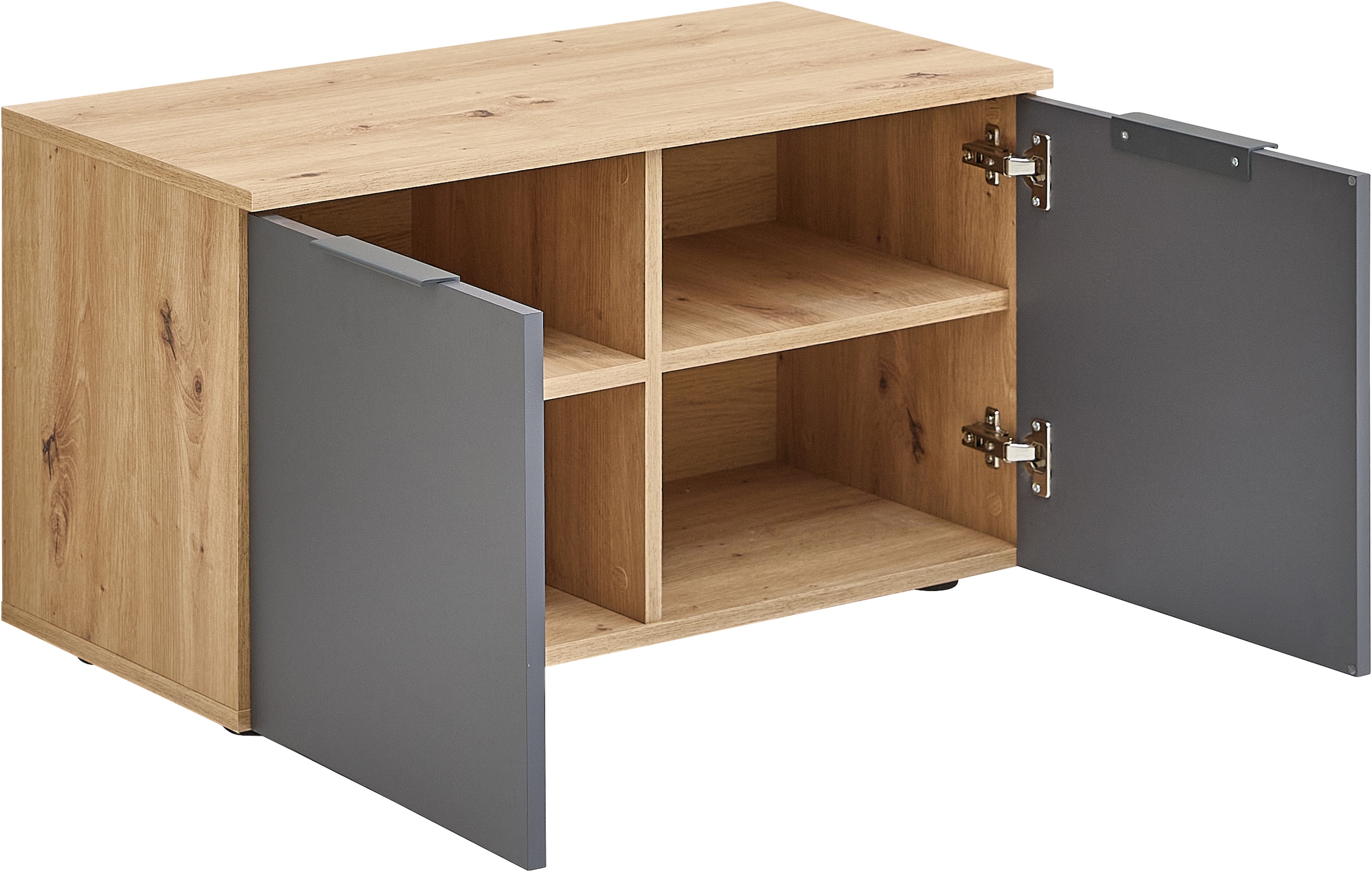 HBZ Schuhbank »Lagos, Garderobenbank BxHxT 80x44x38 cm« 1 Stk. tlg. Mit 2 Türen und 2 Einlegeböden