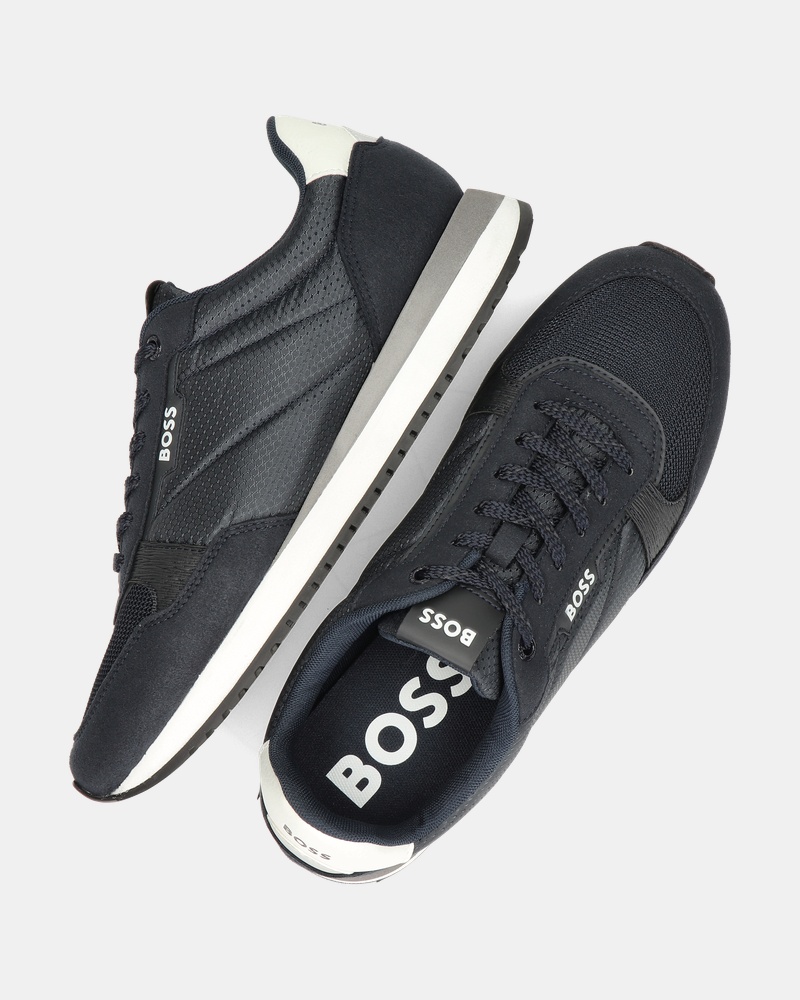 BOSS Kai Runner Lage sneakers  - blauw