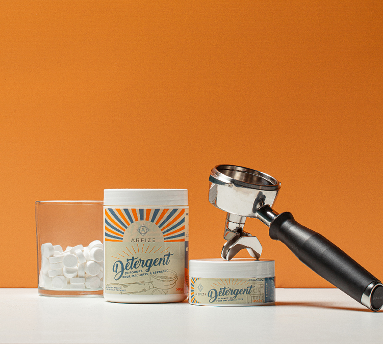 Détergent professionnel groupe café 100 pastilles nettoyantes - Arfize