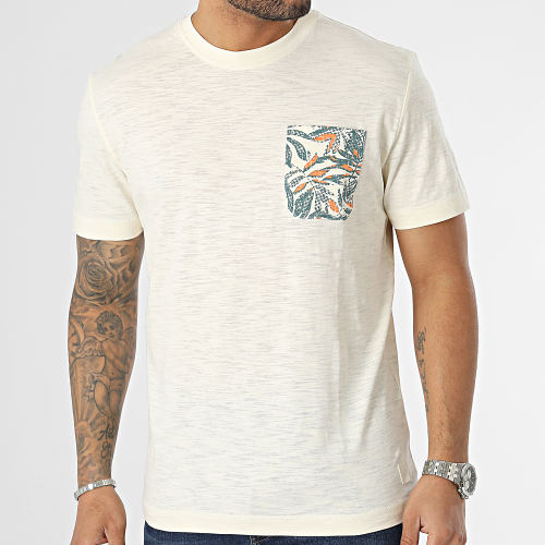 Tee Shirt Poche 1035844-XX-10 Beige Chiné