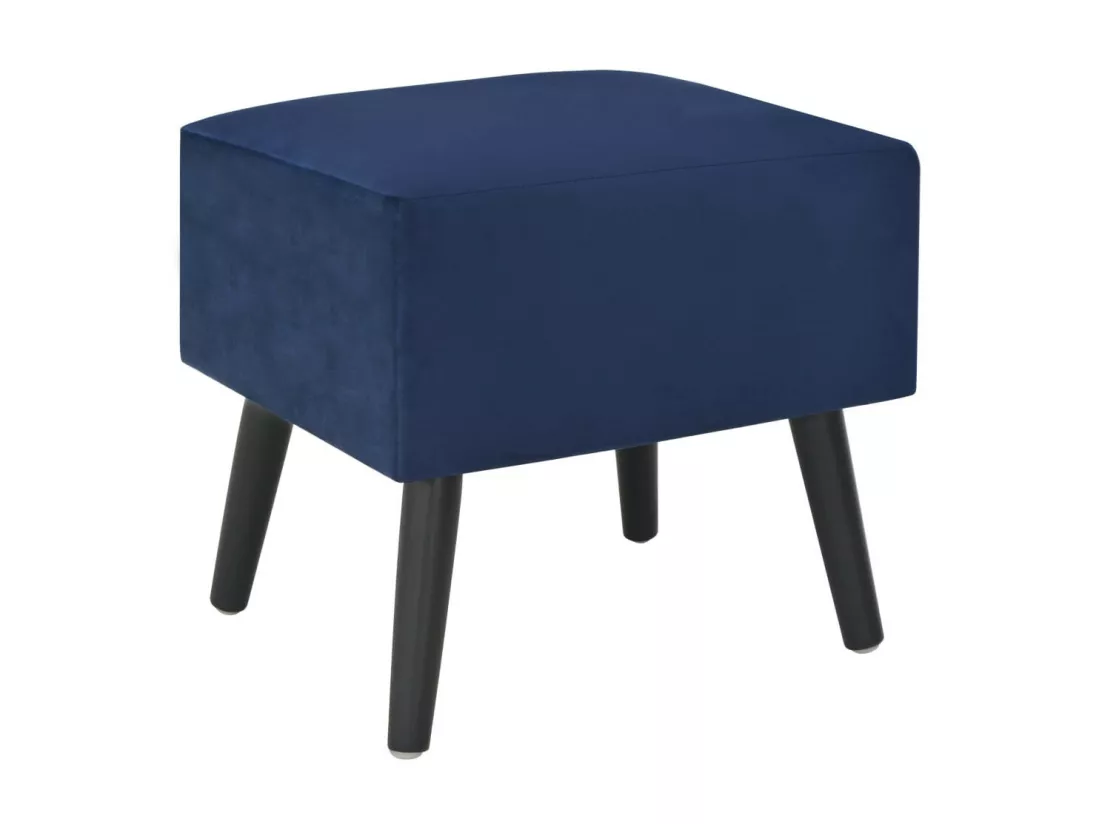 Tables de chevet 2 pcs Bleu 40x35x40 Velours