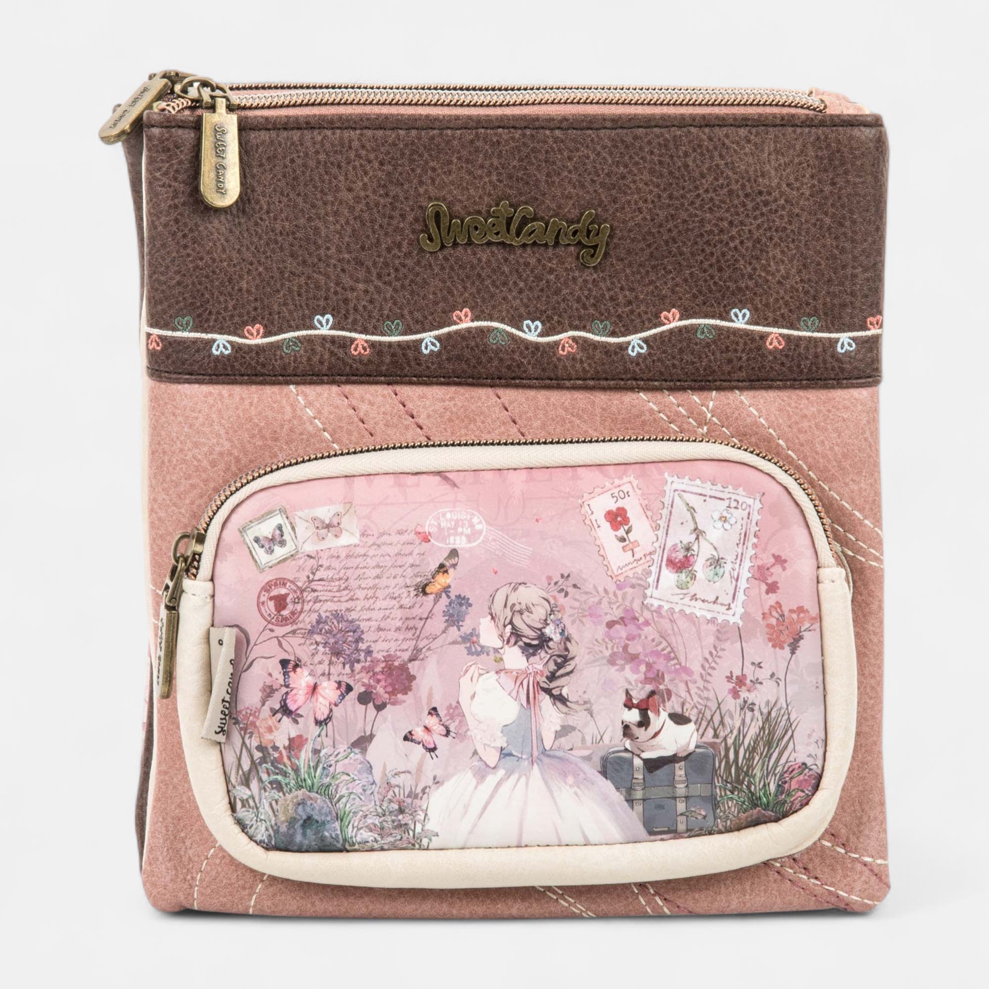 Sac bandoulière rose