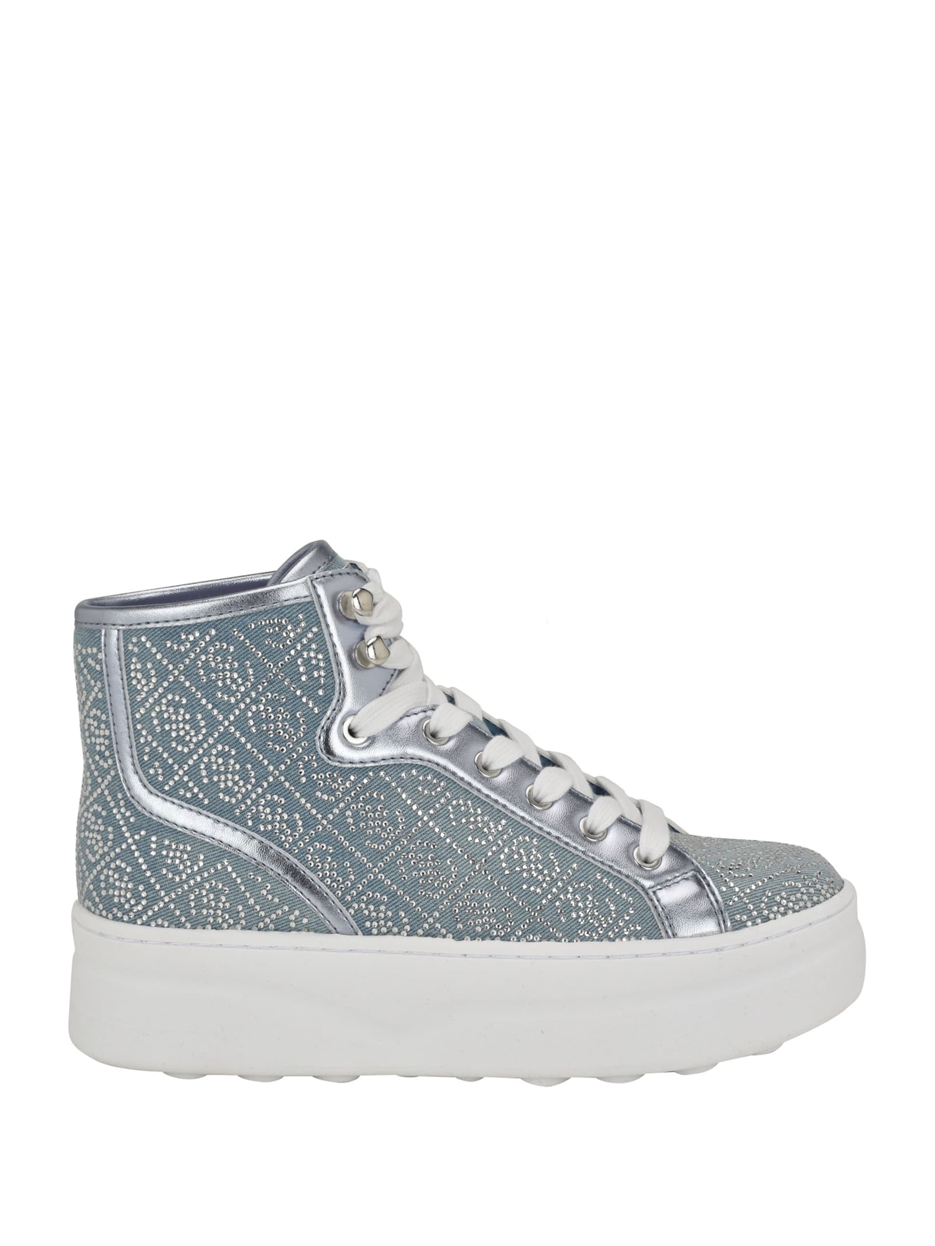 Tênis de cano alto Quattro G com strass