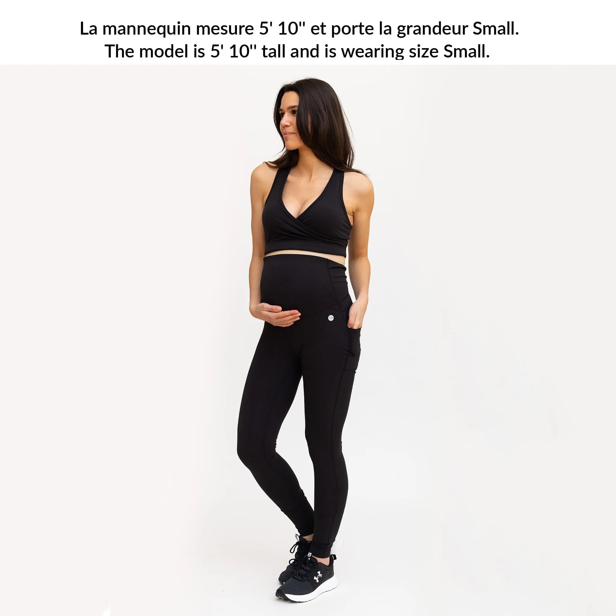 Bella Maternité Legging Athlétique Noir