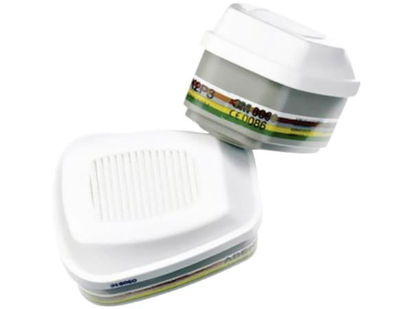 Gass-/dampfilter 3M Kombifilter 6099, A2B2E2K2HgP3, pakke med 2 x 2 stk.