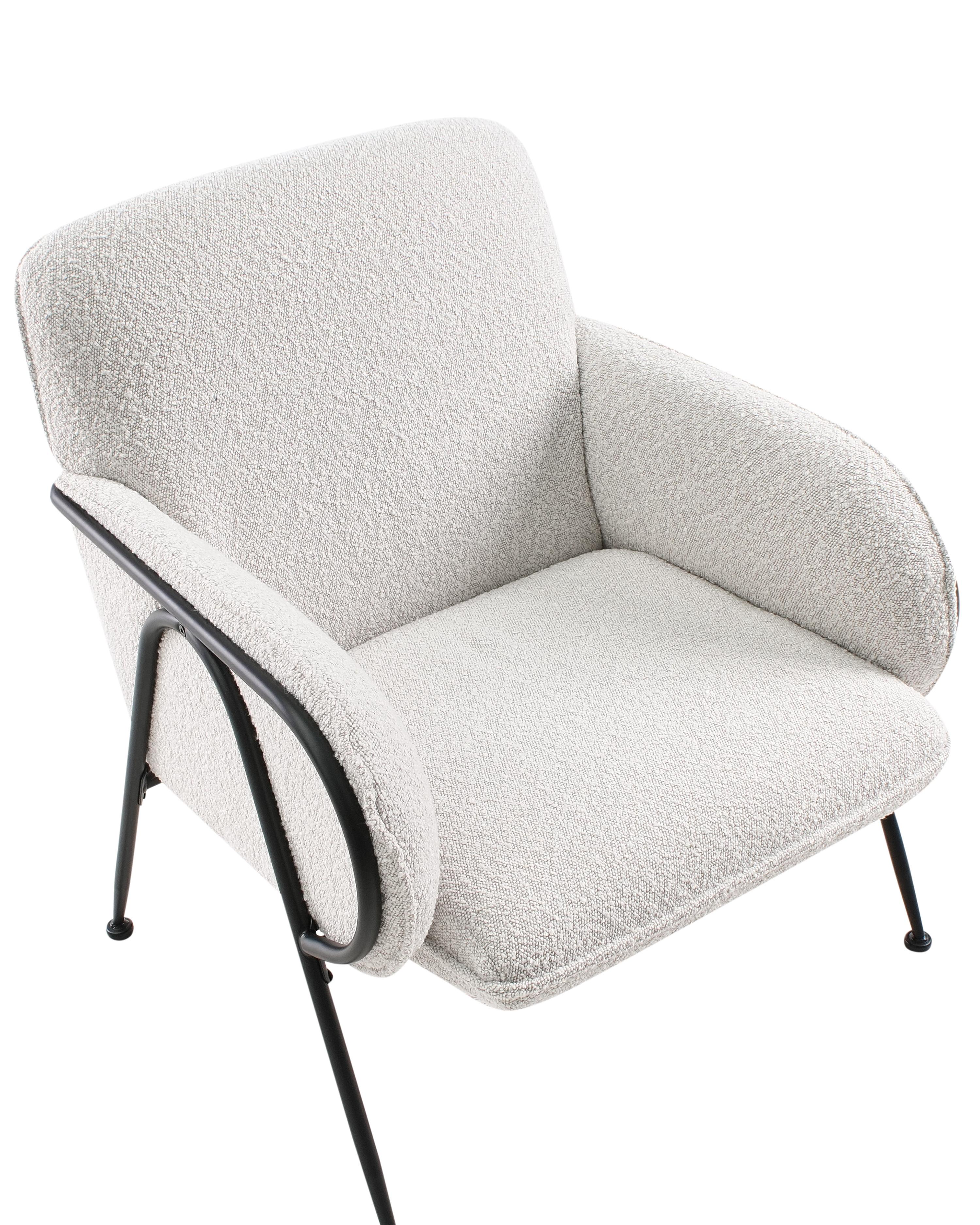 Fauteuil TRYSNES Stof Lichtbeige