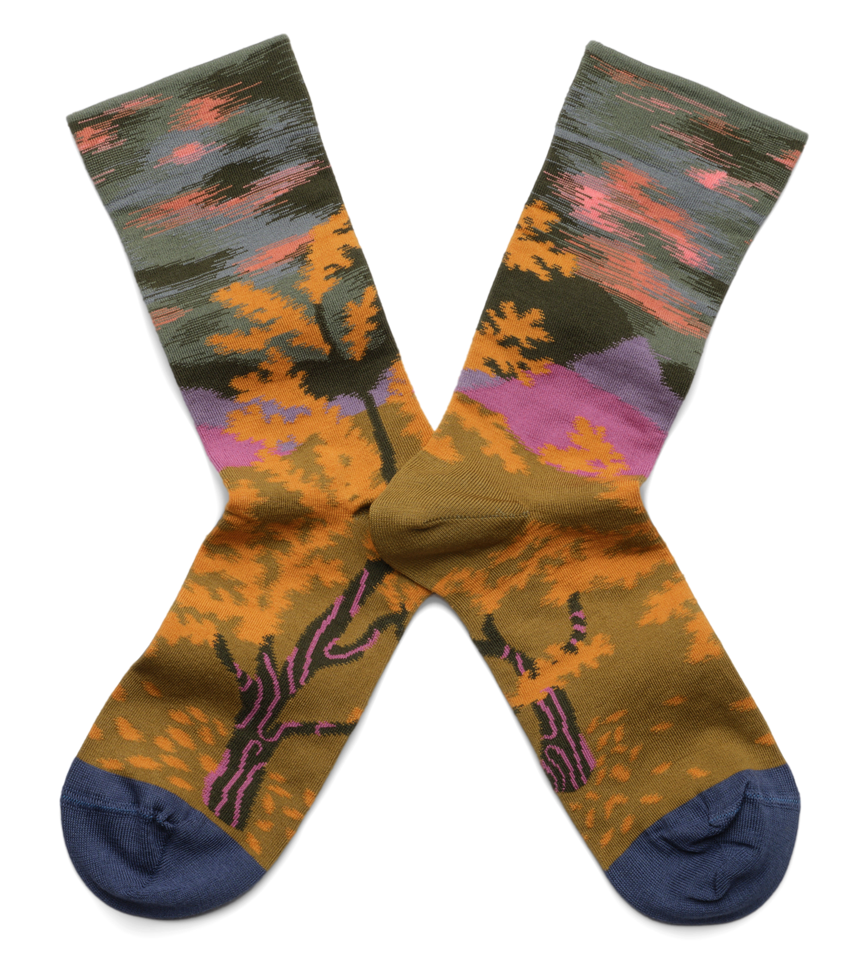 Chaussettes en coton mélangé | Multicolore