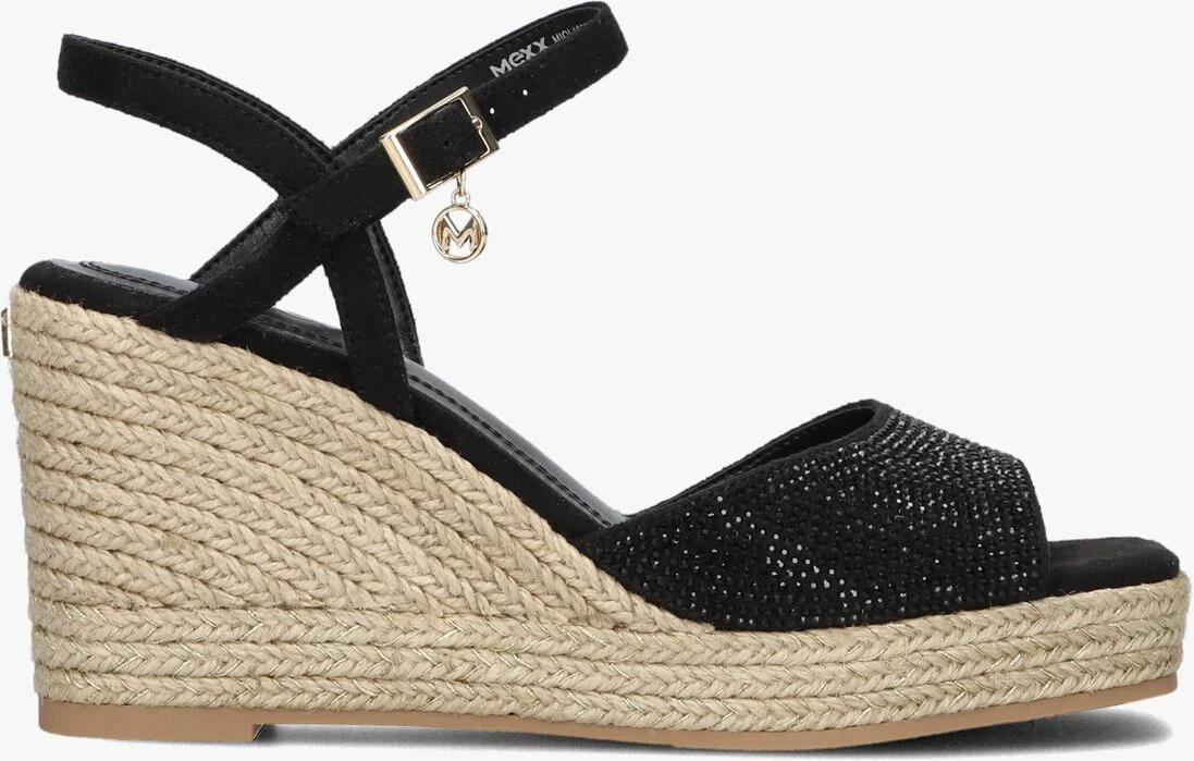 MEXX zwarte mexx espadrilles nouk